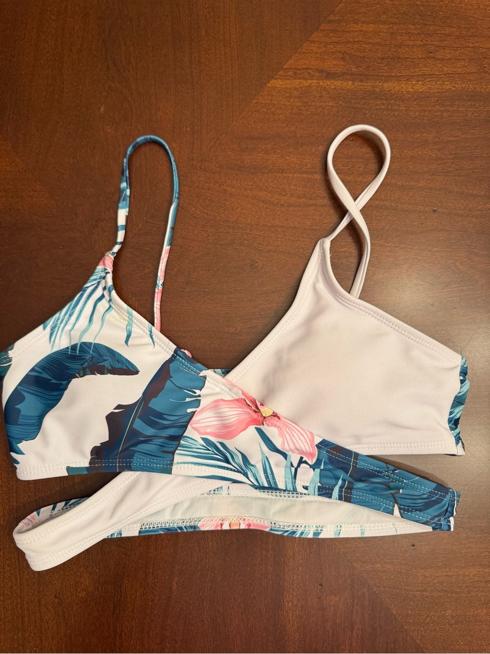 Girls Tropical Bikini Top